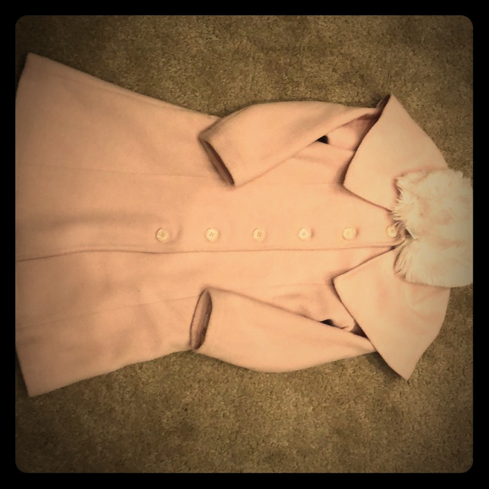 Girls size 7 pink Gymboree dress coat